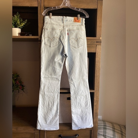Levi’s 725 High Rise Bootcut Light Wash Denim Jeans 29 X 32 J6 - Picture 5 of 12